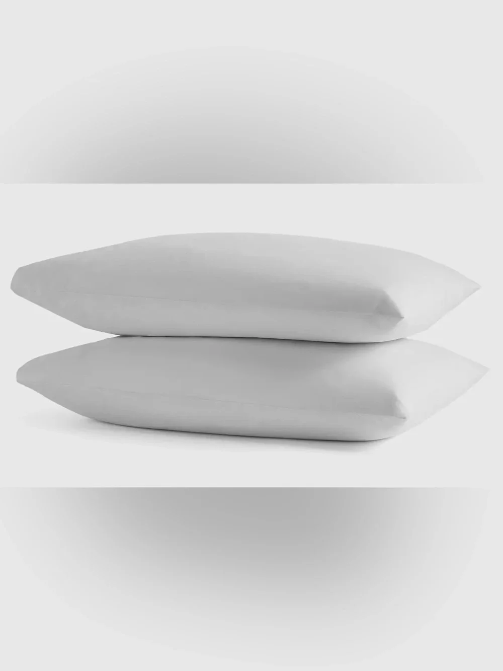 NWOT Quince Organic Crisp Percale Pillowcase Set, Standard (Light Gray)
